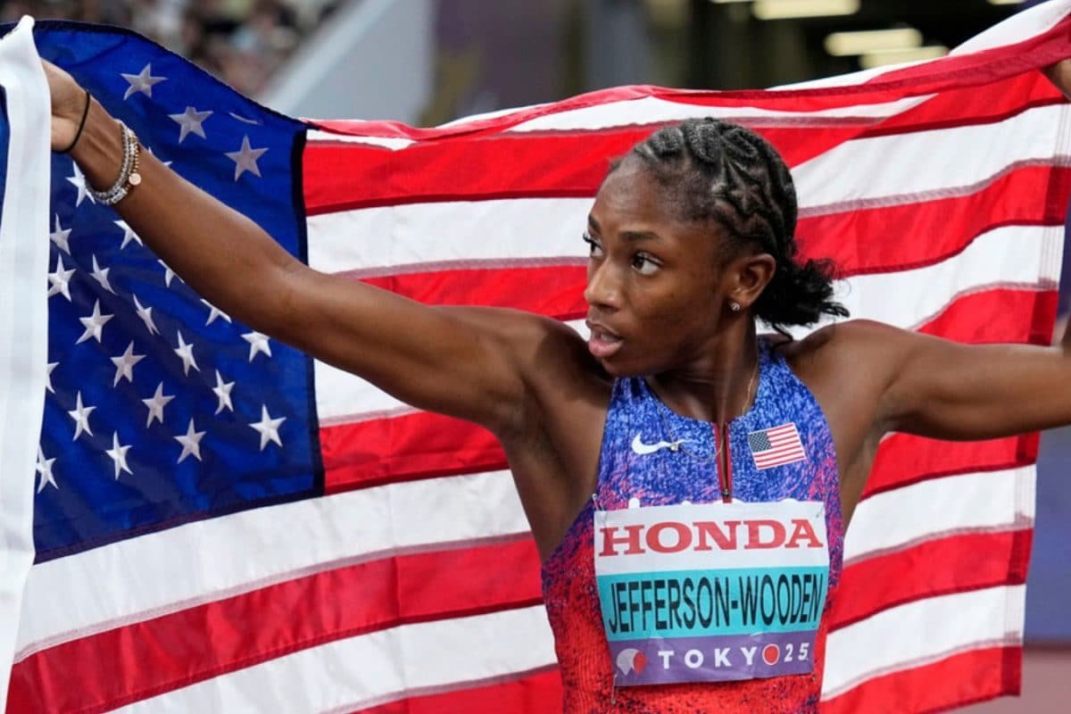 World Athletics Championships: Melissa Jefferson-Wooden Clocks Joint Third Fastest Time In 100m History To Bag Gold