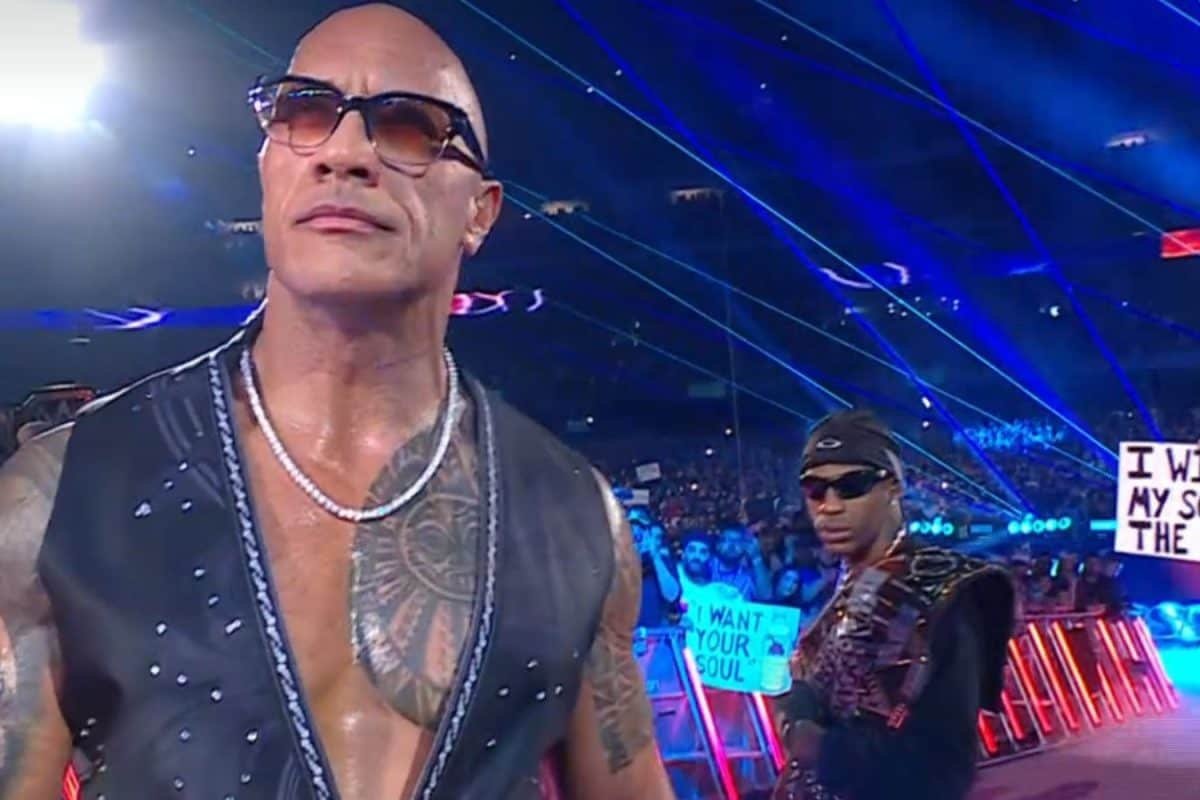 Long Gaming: The Rock Foreshadows Travis Scott Appearance After Elimination Chamber Cameo