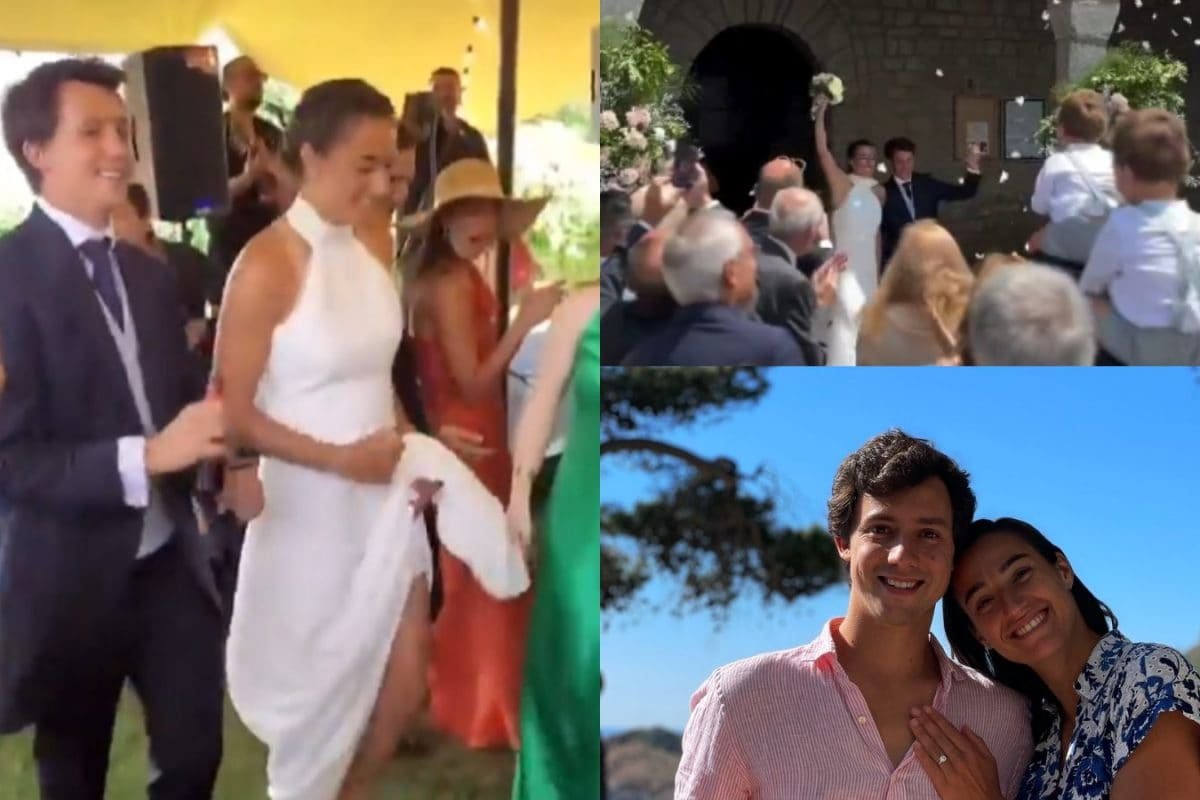 Caroline Garcia Ties The Knot With Borja Duran In Fairytale Wedding | Watch