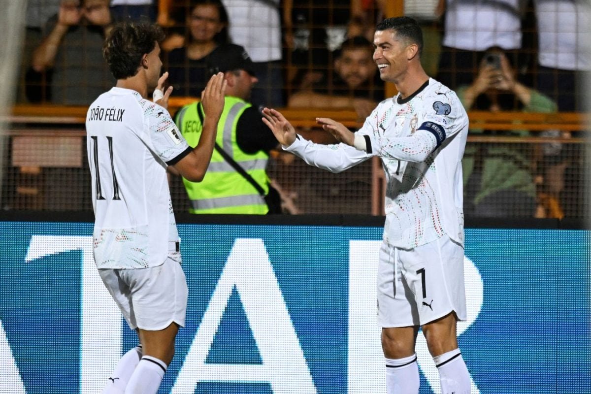 Portugal Hit Armenia For Five As Ronaldo And Felix Bag Brace Each, England Down Andorra