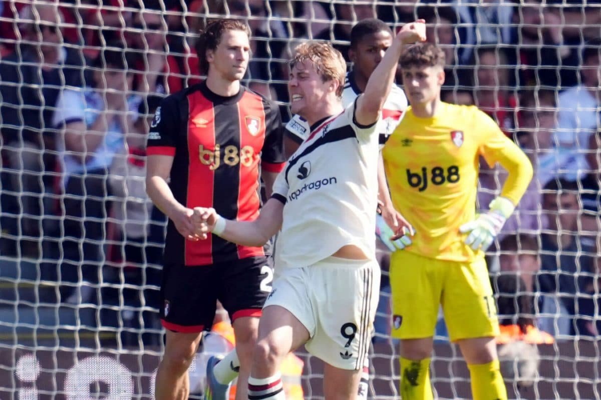 Premier League: Rasmus Hojlund Late Strike Salvages Draw For Manchester United At Bournemouth