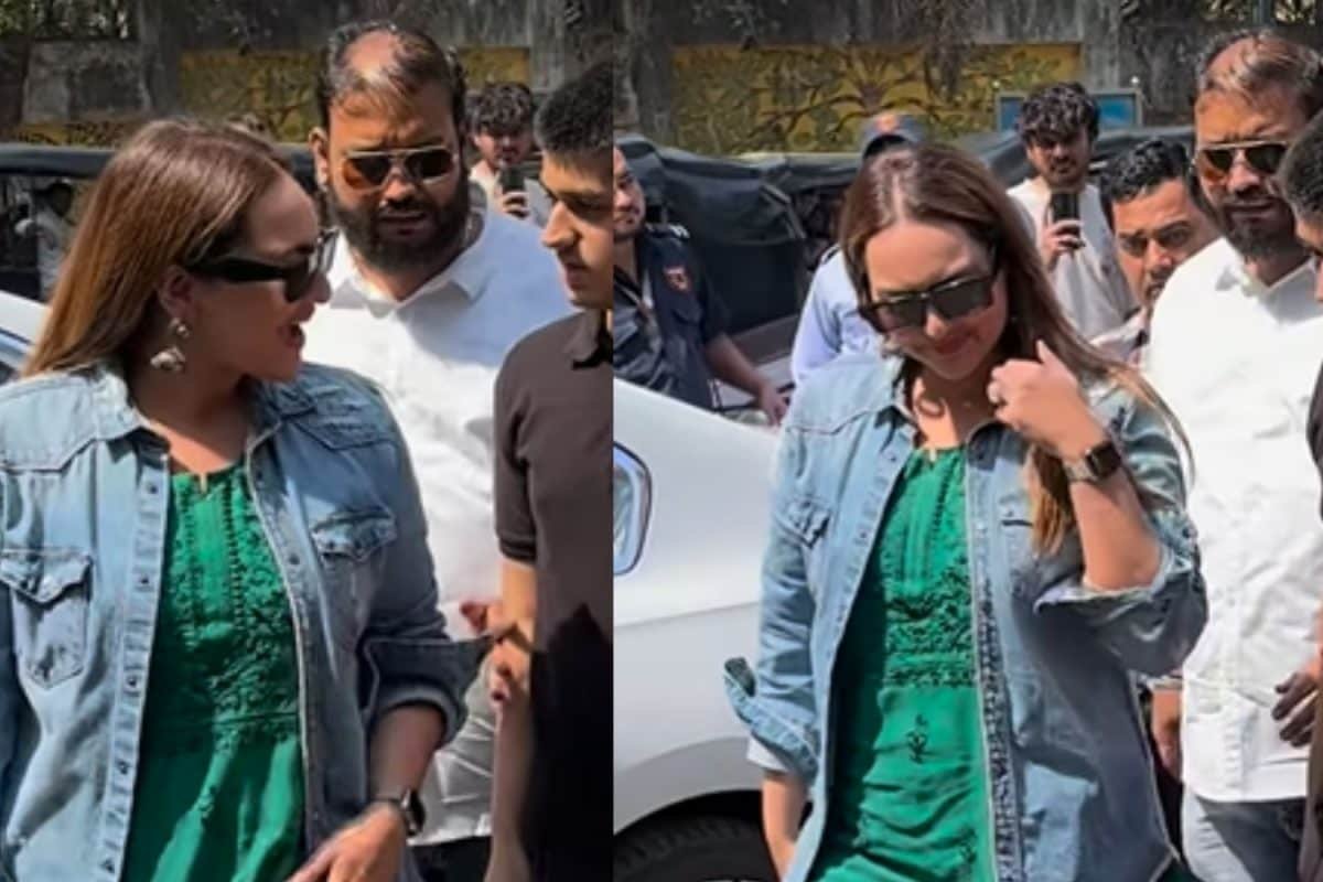 Sonakshi Sinha In Kurta Set With Denim Jacket Nails The Layering Game