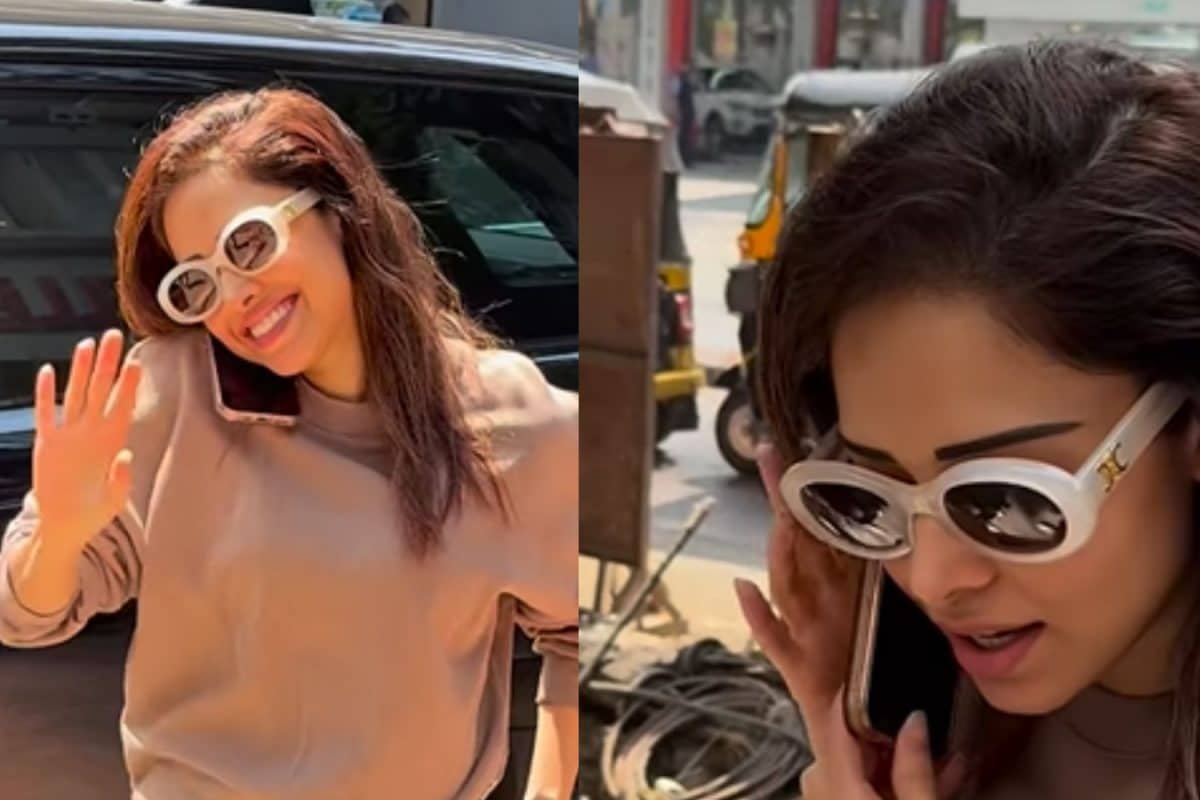 Watch: Nushrratt Bharuccha Cant Stop Blushing As Paparazzi Says Nice Sunglasses