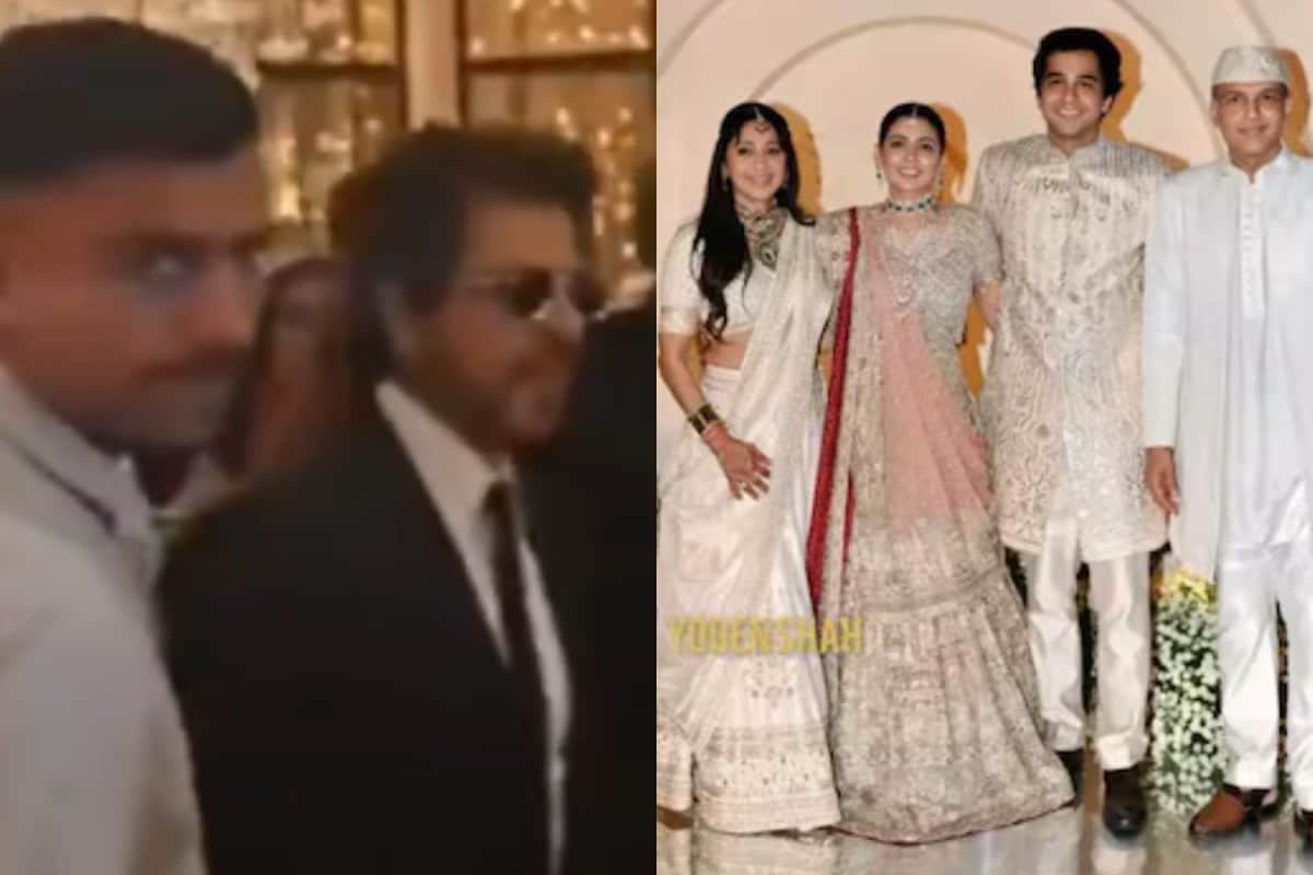 Shah Rukh Khan Attends Ashutosh Gowarikers Sons Wedding, Sets Sharp Dressing Goals In Black Tuxedo
