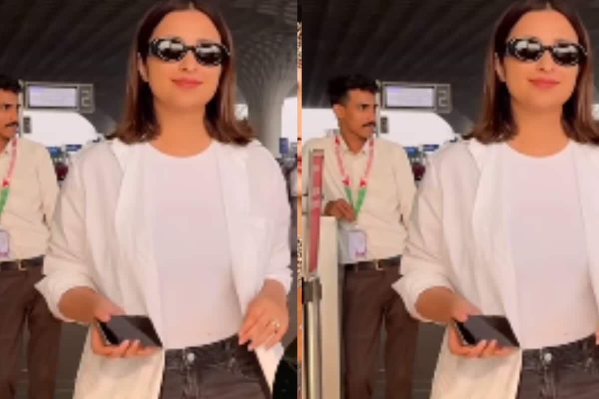 Parineeti Chopra Embraces The Summer Sun In A White Shirt And Black Shorts