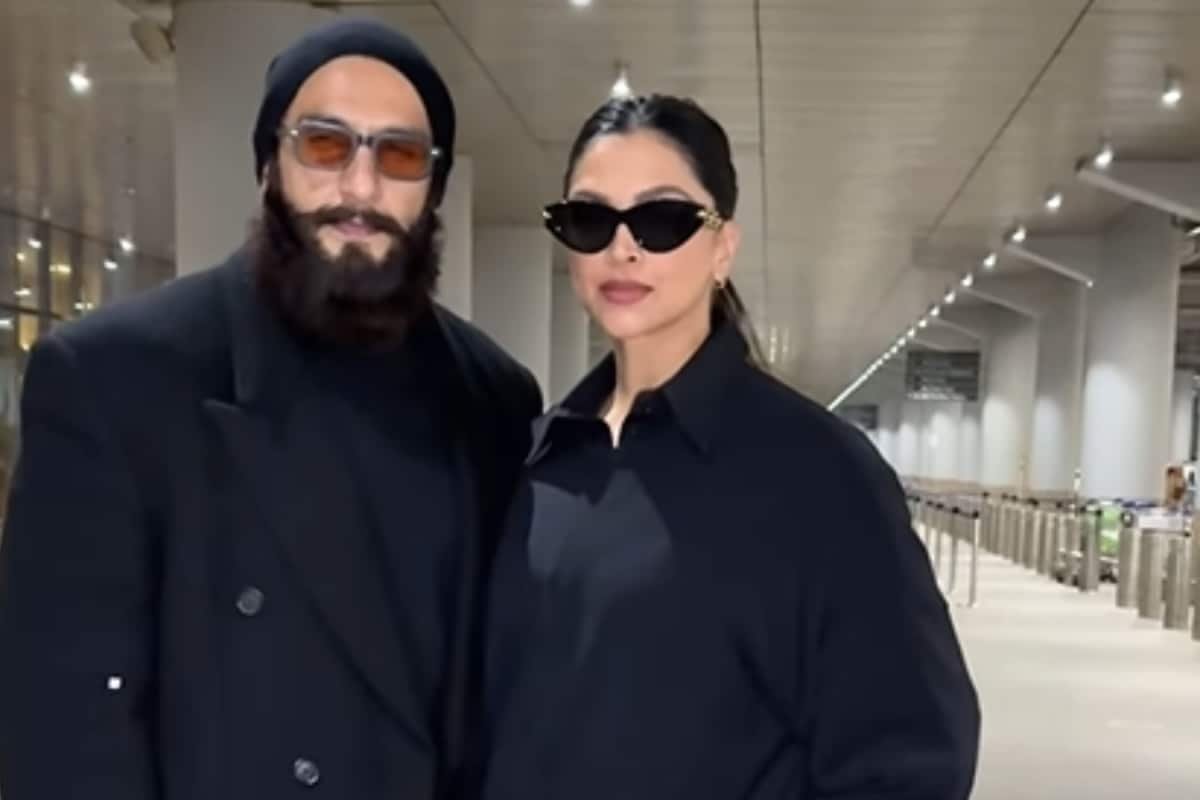 Deepika Padukone And Ranveer Singh Back In The Twinning Game, Slay In Black For Their Airport Look | Watch
