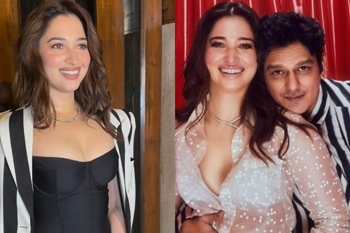 Tamannaah Bhatia Slays In A Black And White Blazer, Eagle-Eyed Fans Say Coat Vijay Ka Hain