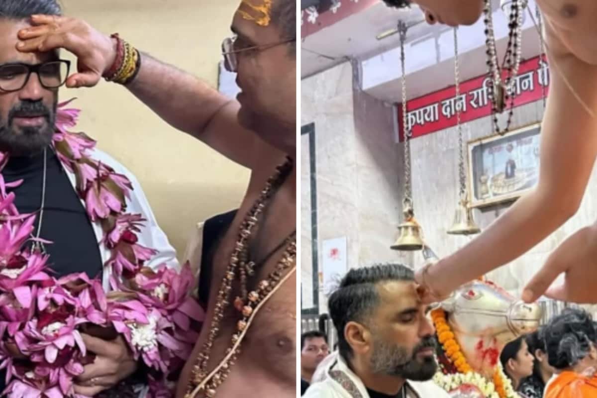 Suniel Shetty Offers Prayers At Mahakal Temple, Fans Love Annas Spiritual Side