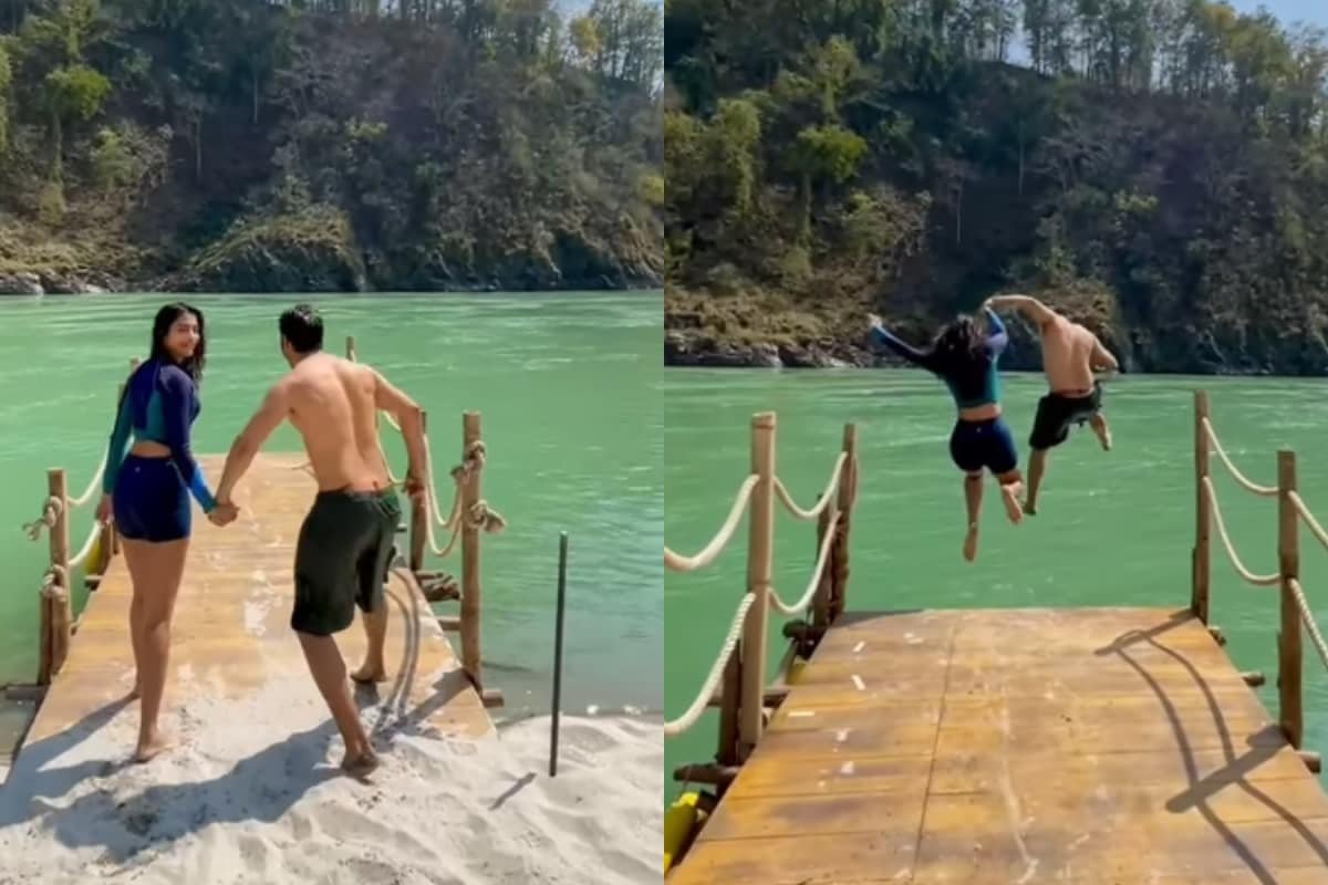 Varun Dhawan, Pooja Hegde Wrap Rishikesh Schedule Of Hai Jawani Toh Ishq Hona Hai By Jumping Into The River | Watch