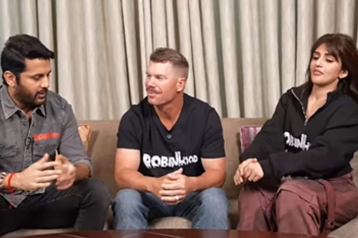 Watch: David Warner Trying To Speak Telugu At Robinhood Trailer Launch Is A Super Six