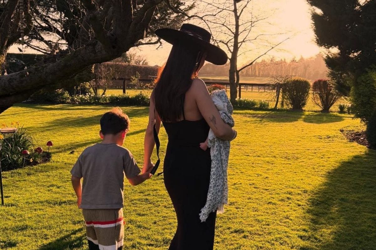 Amy Jacksons First Mothers Day With Her Two Boys Was Absolutely Gorgeous