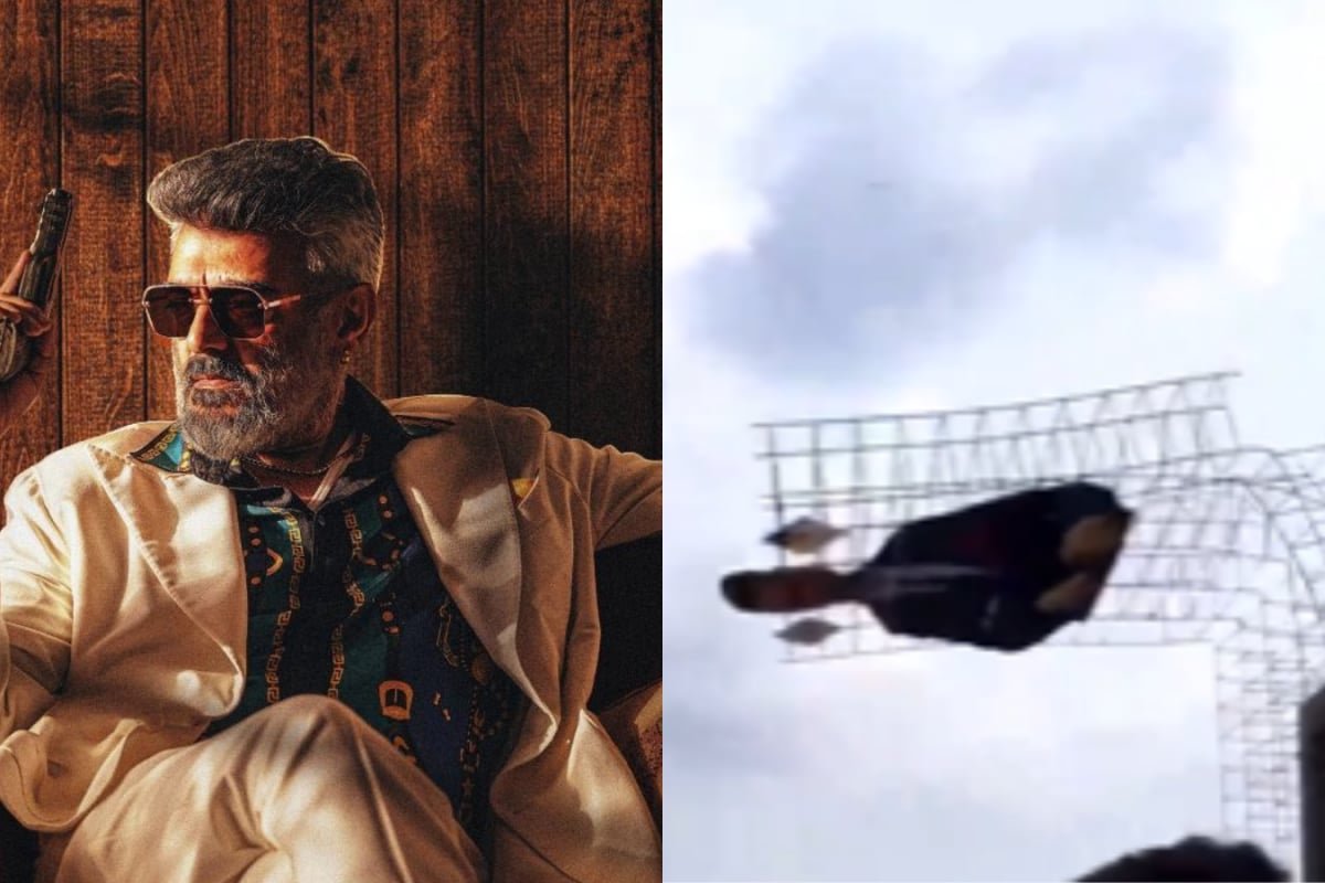 Ajith Kumars 285-Ft Cut-Out Collapses In Tamil Nadu, Fans Have A Narrow Escape | Video