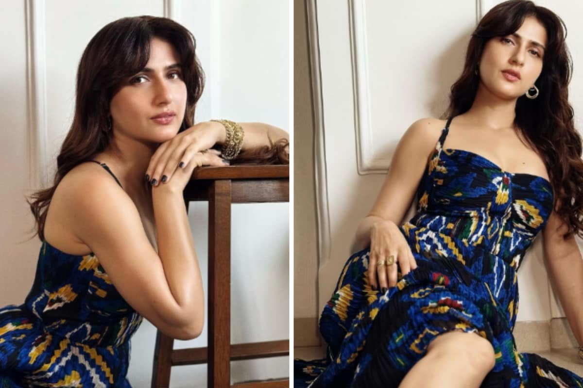 Fatima Sana Shaikh Gives Out Absolute Summer Vibes In Printed Blue Dress