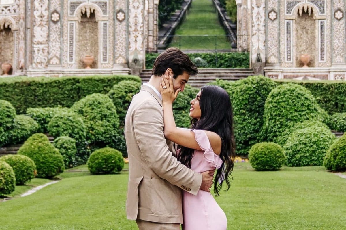 Arjun Sarja’s Younger Daughter Anjana Gets Engaged To Boyfriend Isaiah In Dreamy Setting