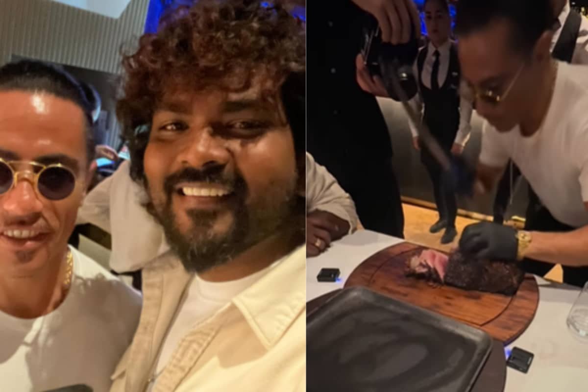 Vignesh Shivan Meets The Viral Salt Bae Chef, Praises His Energy And Amazing Food