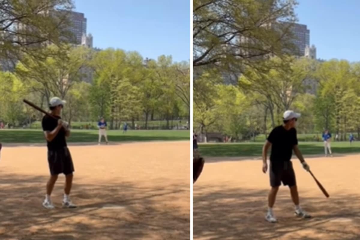 George Clooney Brings Star Power To Broadway League Softball Game; Watch