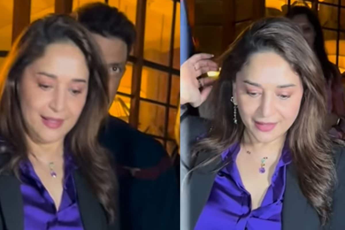 Madhuri Dixit’s Classy Look Steals The Show On Outing With Husband Shriram Nene