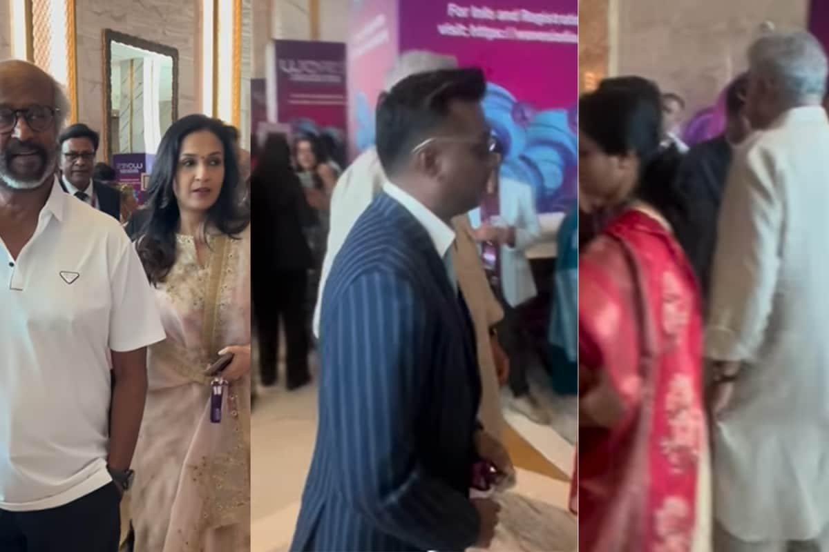 Rajinikanth Makes Rare Appearance With Daughters At WAVES 2025; Atlee, Boney Kapoor Arrive