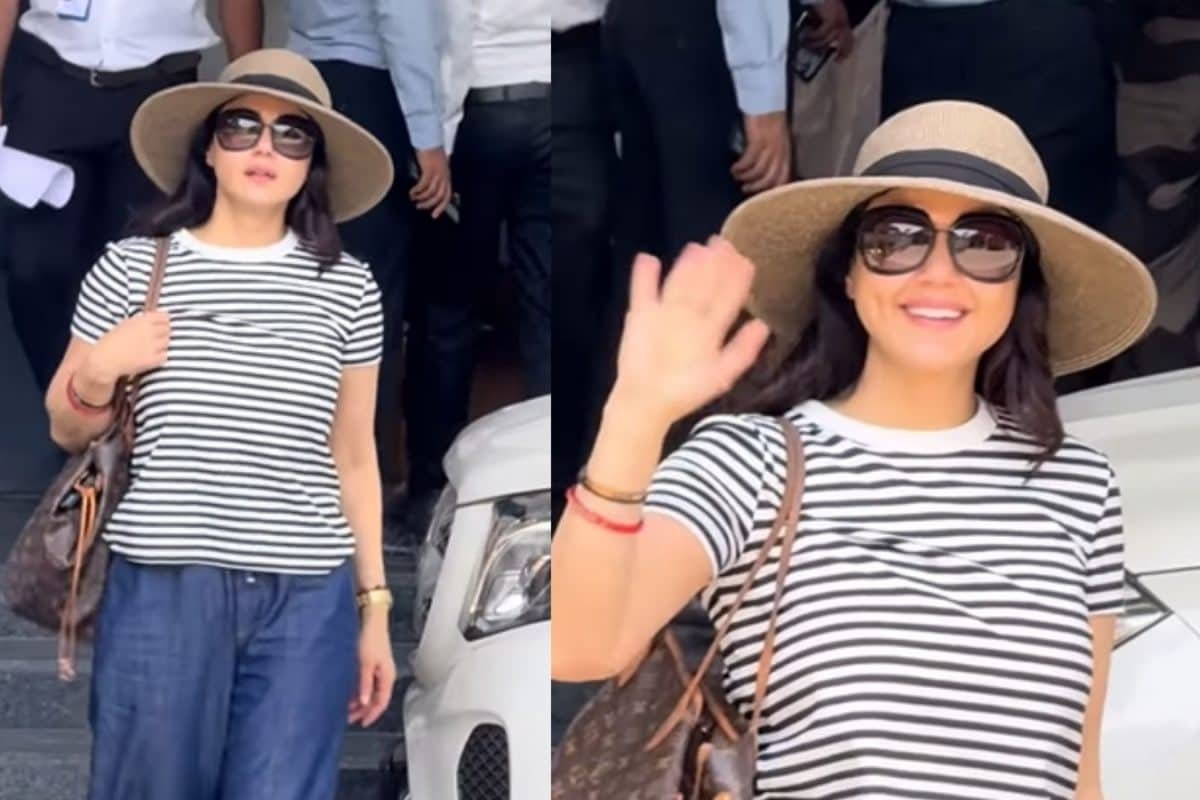 Preity Zinta Just Made Stripes, Shades And Swag The New Travel Essentials