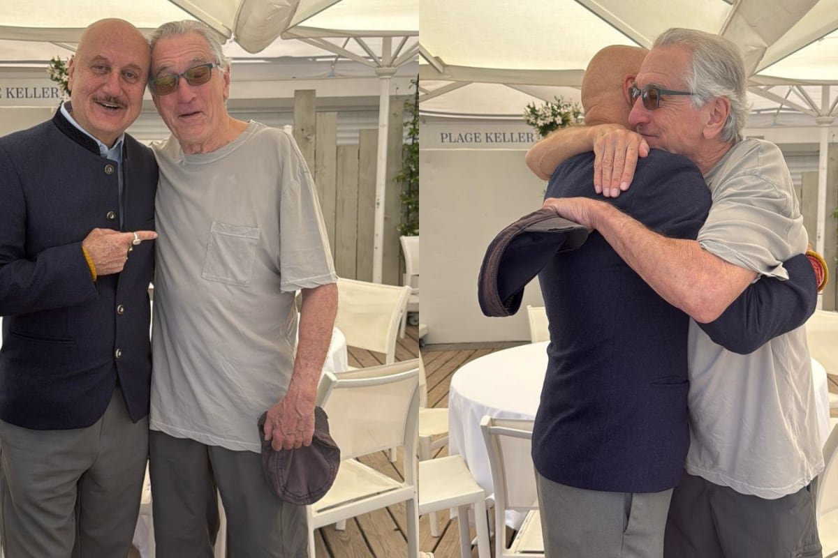 Anupam Kher Shows Tanvi The Great Poster To Robert De Niro At Cannes | His Reaction