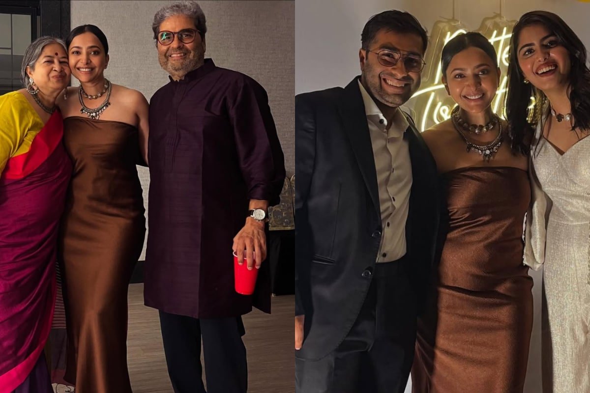 Shweta Basu Prasad Reunites With Makdee Director Vishal Bhardwaj At Aasmans Engagement