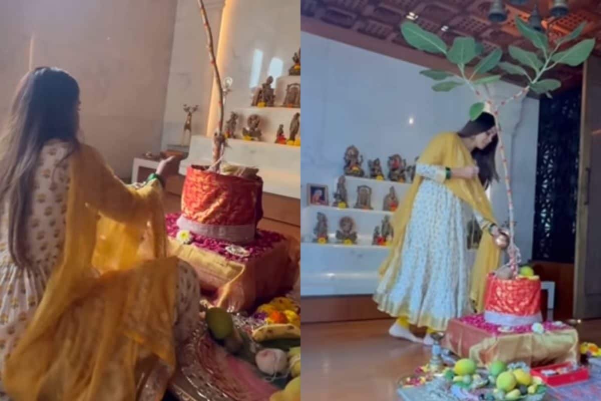 Genelia D’Souza Performs Vat Savitri Puja For ‘Dearest Navra’ Riteish Deshmukh