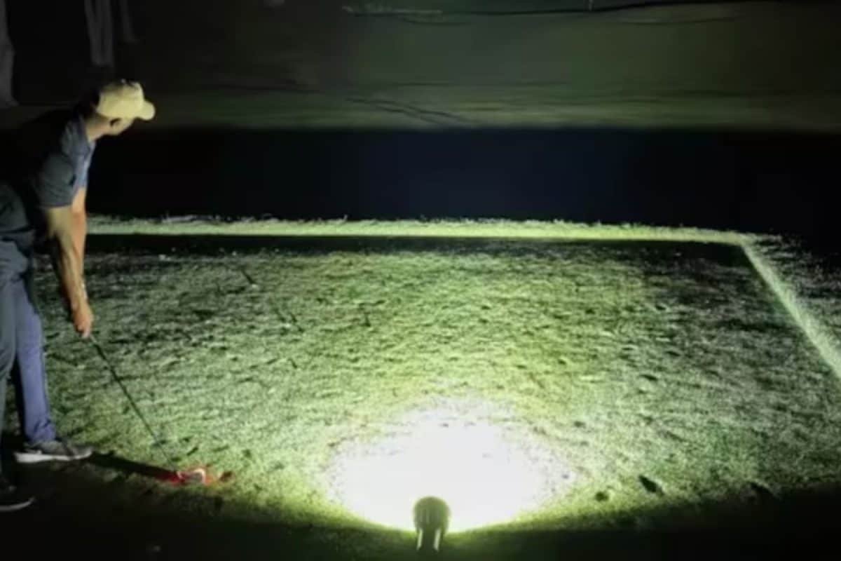 35 Hours, 126 Holes: Driven By Obsession, Golfer Battles Rain And Pain In World Record Bid