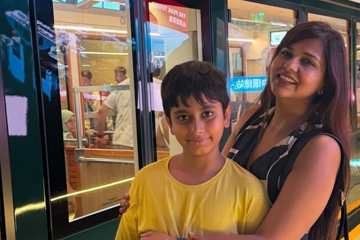 In Pics: Dalljiet Kaur Enjoys An ‘Impromptu’ Trip To Disneyland With Son