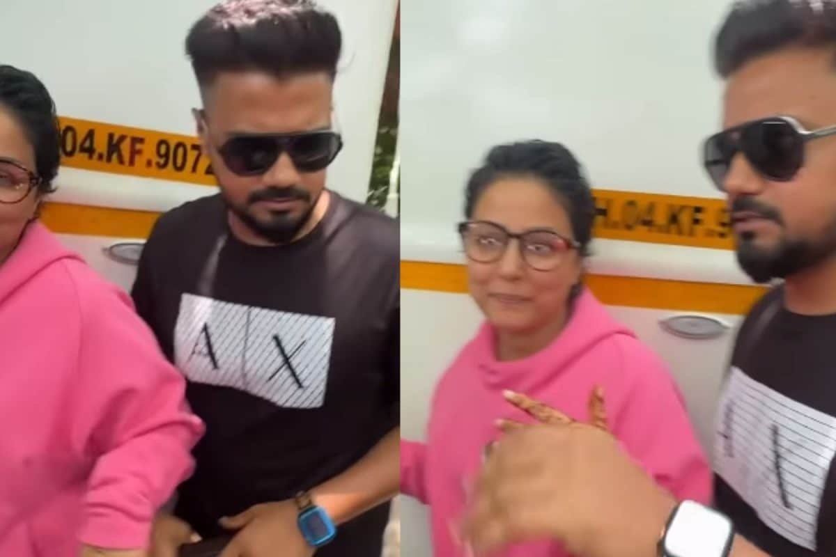 Hina Khan Just Pulled A Filmy Move To Save Husband Rocky Jaiswal From Paparazzi
