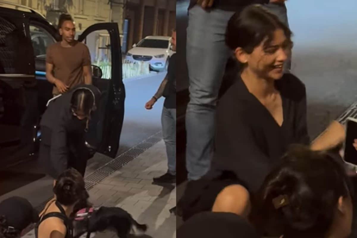 Zendaya Pets A Fan’s Pup In Budapest, Gets A Slobbery Kiss In Return | Video