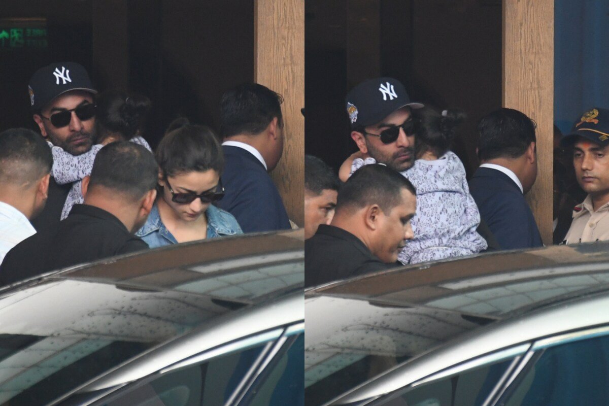 Ranbir Kapoor And Alia Bhatt Back From London, Raha Clings To Dad In Viral Pics