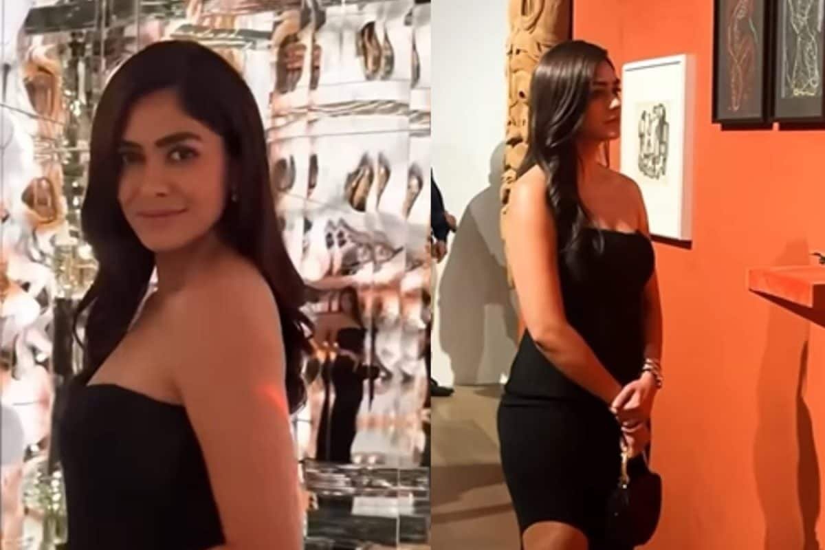 Mrunal Thakur Casts Spell In Black Strapless Dress At Star-Studded Bvlgari Event