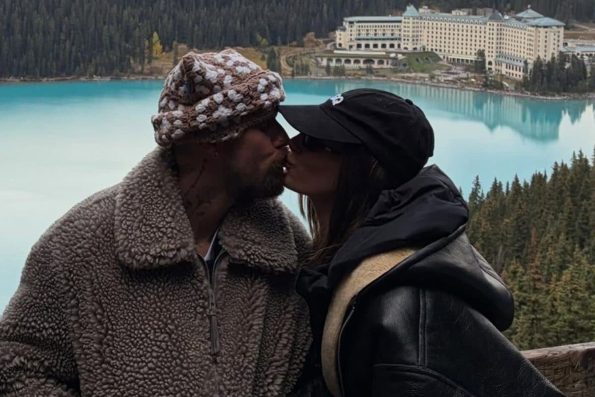 Justin Bieber Shares A Kiss With Hailey Bieber In Romantic Banff National Park Getaway