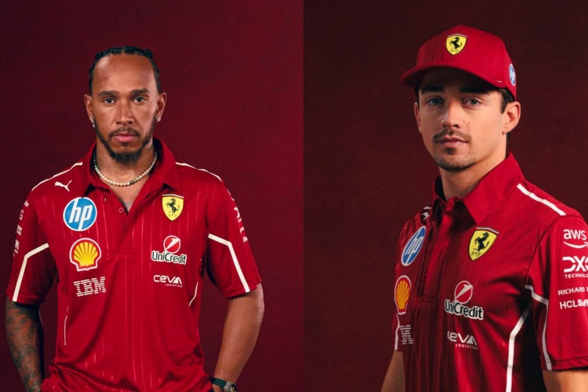 Say Hello To...: Ferrari Unveil New Kit For 2025 As Lewis Hamilton And Charles Leclerc Strike A Pose