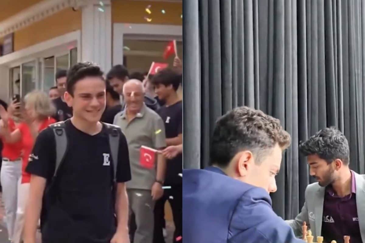 Teen Turkish Chess Star Celebrated At School After Beating World Champ Gukesh | Watch