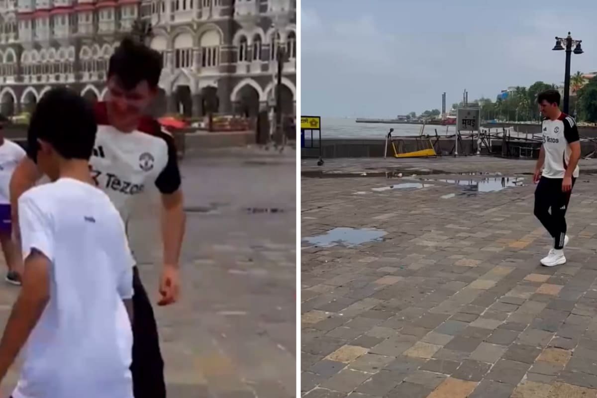Watch: Harry Maguire Joins Local Kickabout In Mumbai During Man Uniteds Visit
