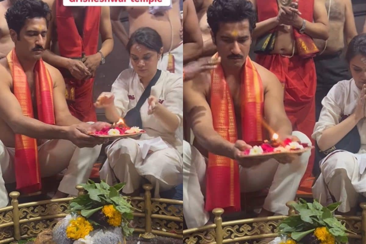 Vicky Kaushal Performs Aarti At Grisneshwar Temple Ahead Of Chhaava Release, Video Goes Viral | Watch