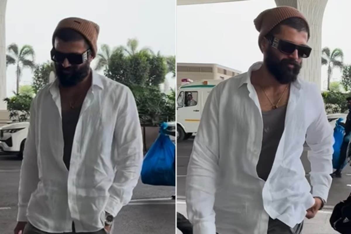 Vijay Deverakonda Turns Heads At The Airport With Cool Casual Look, Video Goes Viral | Watch