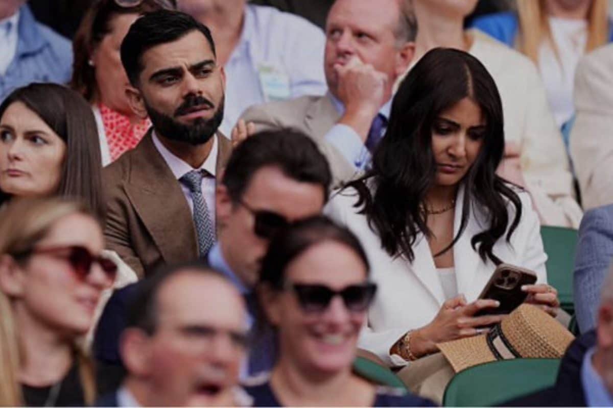 Anushka Sharma Scrolls Phone, Virat Kohli Focused On Djokovic’s Win At Wimbledon 2025
