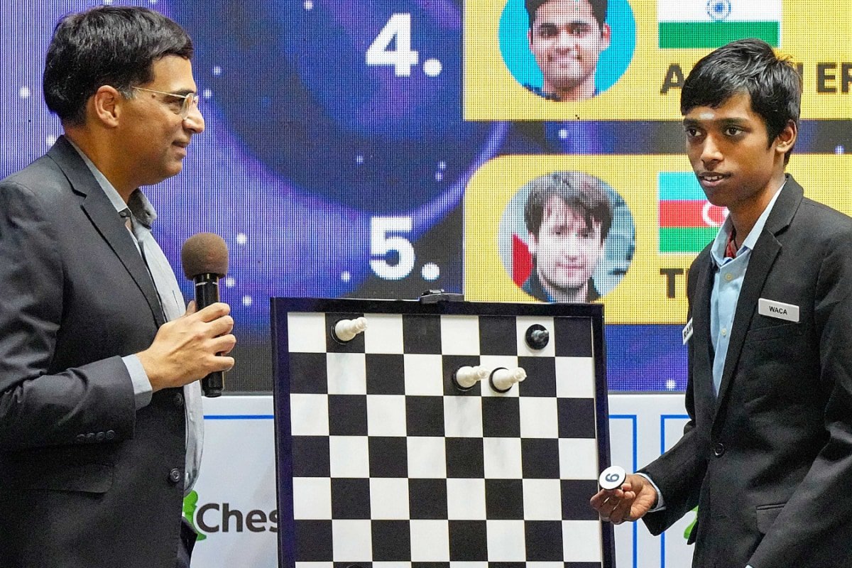 Mere Pass Panch Hai...: Viswanathan Anand Jokes After R Praggnanandhaa Wins Maiden Tata Steel Chess Masters Title