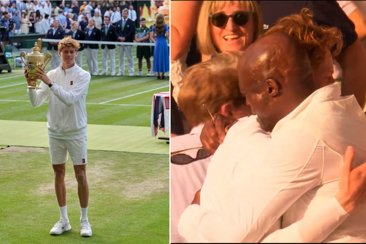 Sinner Hugs Music Legend Even Before His Own Mother After Winning Wimbledon