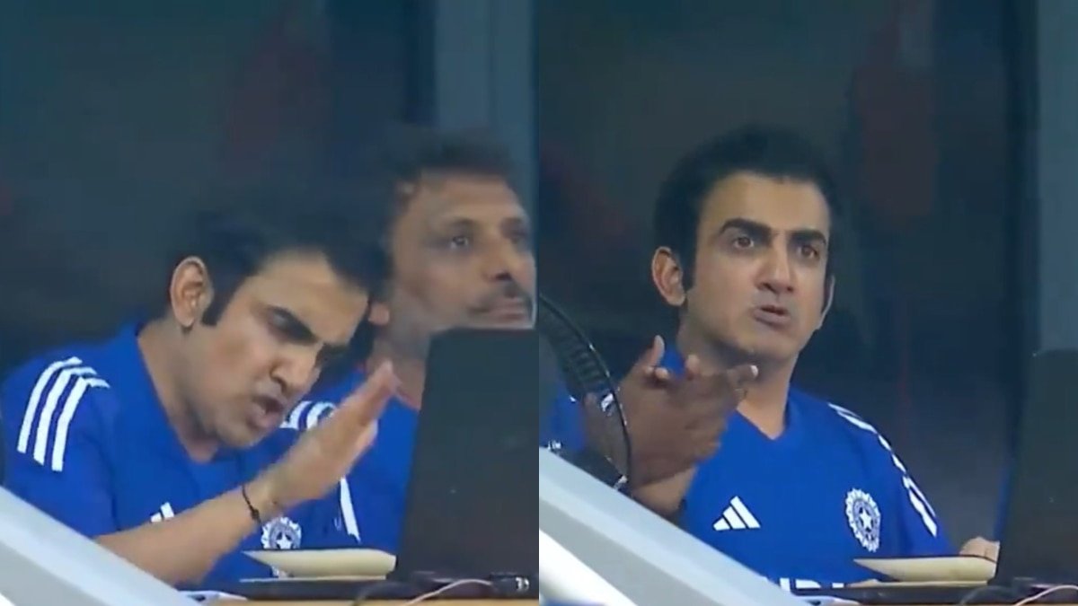 फाइनल में गौतम का गंभीर रिएक्शन, अंतिम ओवर में लगे टेबल पीटने; क्या आपने देखा भारतीय कोच का वीडियो