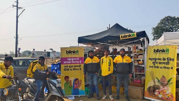 Viral: Blinkit Sets Up Temporary Store At Maha Kumbh Mela, Internet Is Impressed