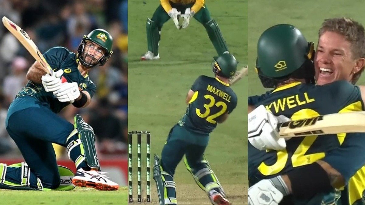 ग्लेन मैक्सवेल बनें वन मैन आर्मी, अकेले ऑस्ट्रेलिया को जिताई हारी हुई बाजी; 2 विकेट से मिली जीत