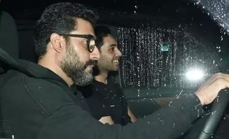 Abhishek Bachchan Spotted with Rumored Couple Agastya Nanda and Suhana Khan on Mumbai Drive