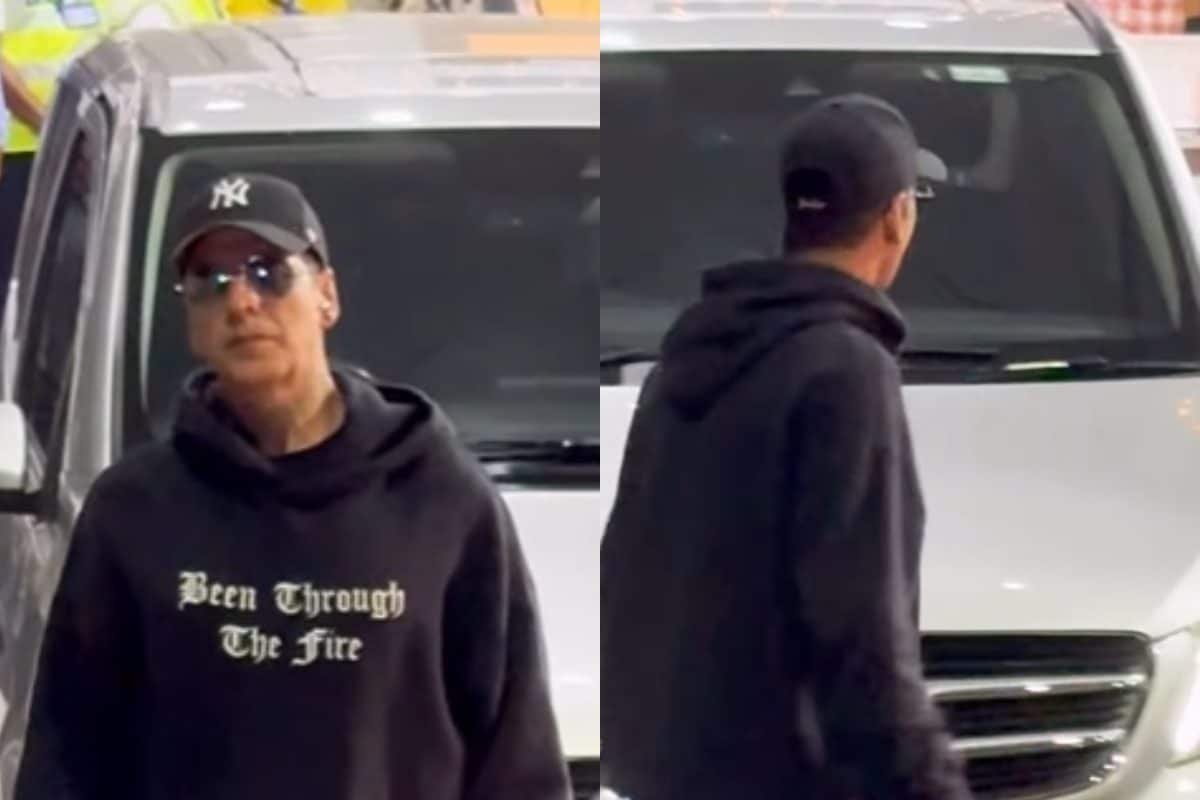 Akshay Kumar Returns From Bhooth Bangla Shoot In Jaipur, Greets Paps At Mumbai Airport | Watch