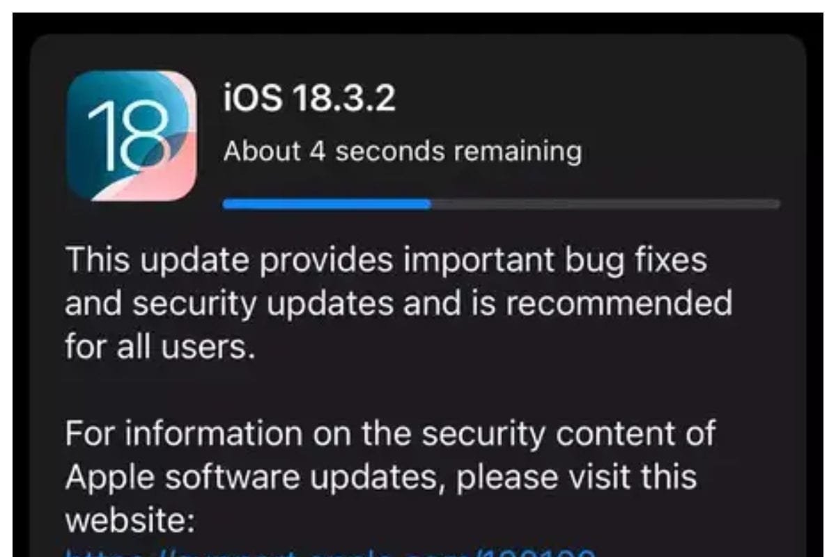 Apple iOS 18.3.2 update: जारी हुआ नया अपडेट, इस बार क्‍या म‍िल रहा नया?