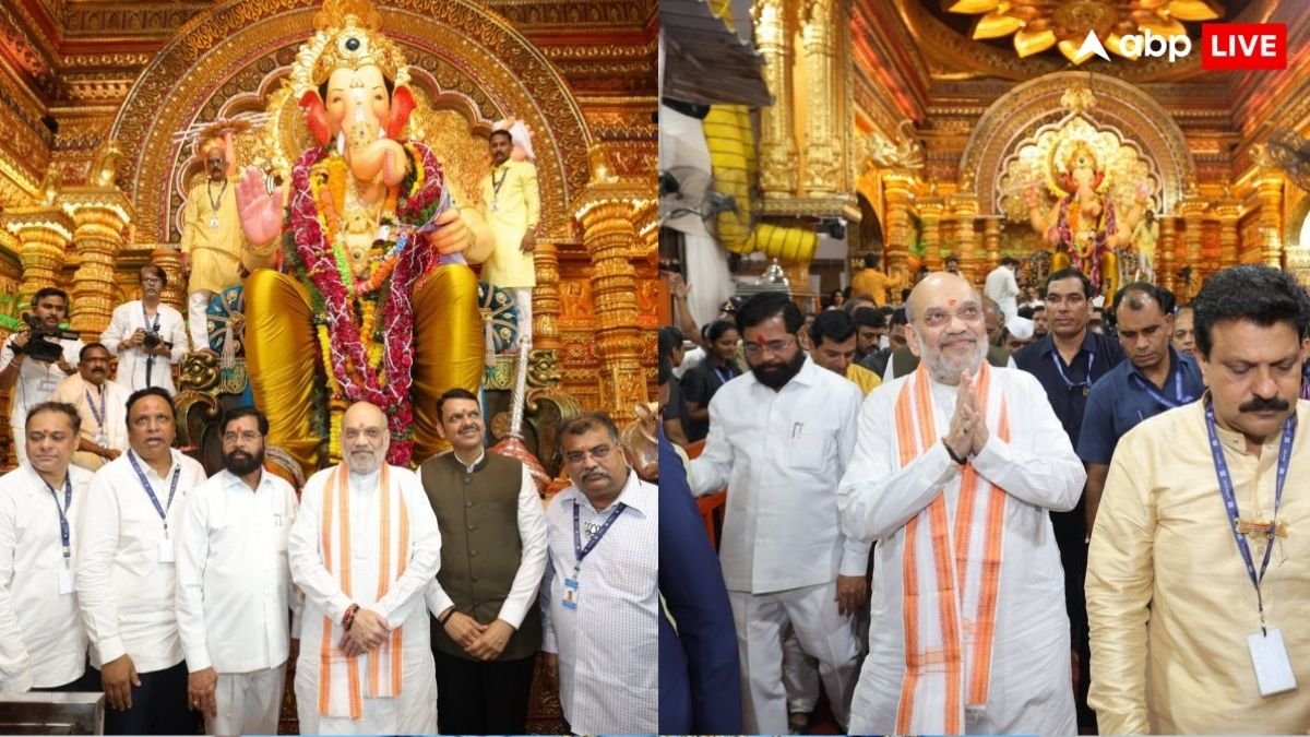 अमित शाह ने पहले किए लालबागचा राजा के दर्शन, फिर फडणवीस-शिंदे संग की मीटिंग, जानें क्या है मामला