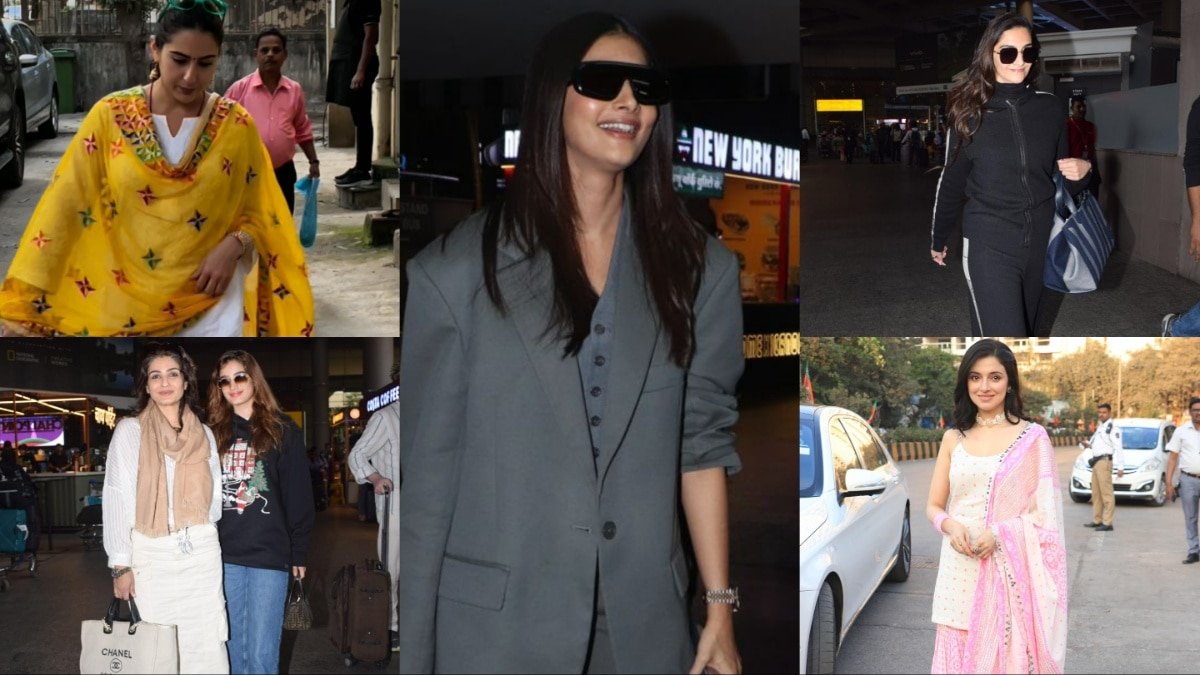 Celebs Spotted: बॉसी लुक में दिखीं पूजा हेगड़े, तो सारा ने व्हाइट सूट में लूटी महफिल, देखें बाकी स्टार्स की तस्वीरें