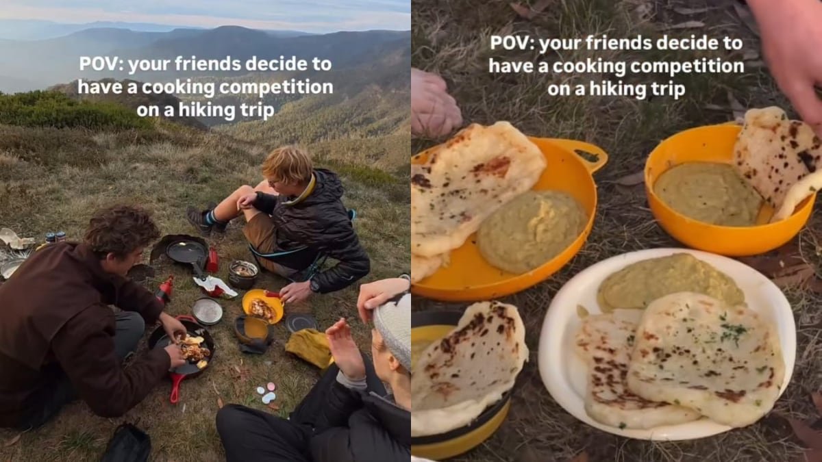 Hikers Cook Garlic Naan, Risotto, Cheesecake And More On Trail. Foodies Love The Idea